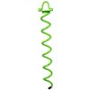 Ashman 16 Inch Spiral Ground Anchor Green Color - Ideal for Securing Animals, Tents, Canopies, Sheds, Car Ports, Swing Sets (1 Pack)…