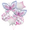 Butterfly Birthday Party Decorations Butterfly Foil Balloons for Kids Birthday Party Decoration Supplies