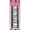 Crispy Collection Twinbead Balls Elastic Hair Ties for Girls' Ponytail Holder Accessories (BTW-31)