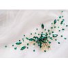 Kercisbeauty Boho Crystal Hair Comb for Women Wedding Bridal Headpiece Prom Hair Accessories (Green)