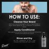 Detroit Grooming Co. Beard Conditioner for Men with Argan Oil & Cocoa Seed Butter - Softener, Detangler, Hydrating Conditioner & Face Moisturizer - Cedarwood Amber- Black Edition - 8oz