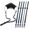Mask Lanyard Elastic Extra Long Face Mask Extender Strap with Double Holder Clips & Adjustable Cord Locks Pack of 5，Mask Lanyard for Men & Boys