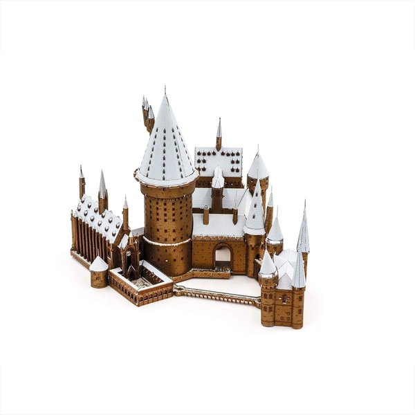 Fascinations Metal Earth Premium Series Harry Potter Hogwarts Castle in Snow 3D Metal Model Kit