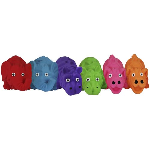 Multipet Origami Pals Latex Dog Toy, 8", Assorted Styles