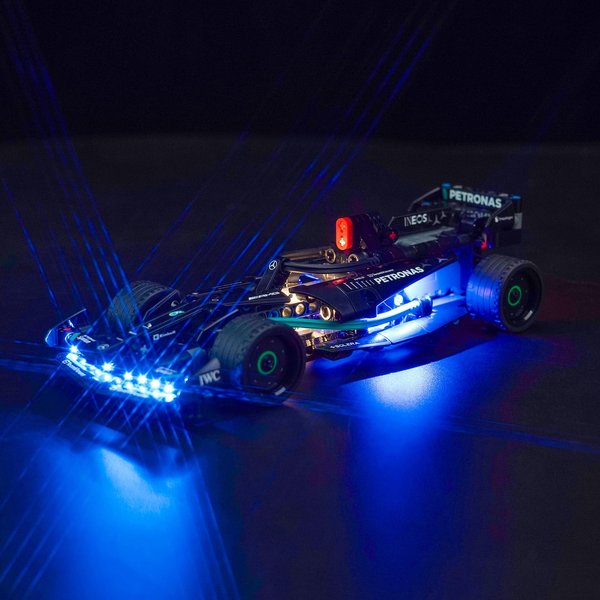 BrickBling LED Light Compatible with Lego Technic Mercedes-AMG F1 W14 E Performance Pull-Back Car 42165 (Bricks Not Included)