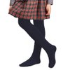 COTTON DAY 2 Pack Little Kids Youth Girls School Dress Cotton Tight 4-6 Years (Navy Blue, Size 6)