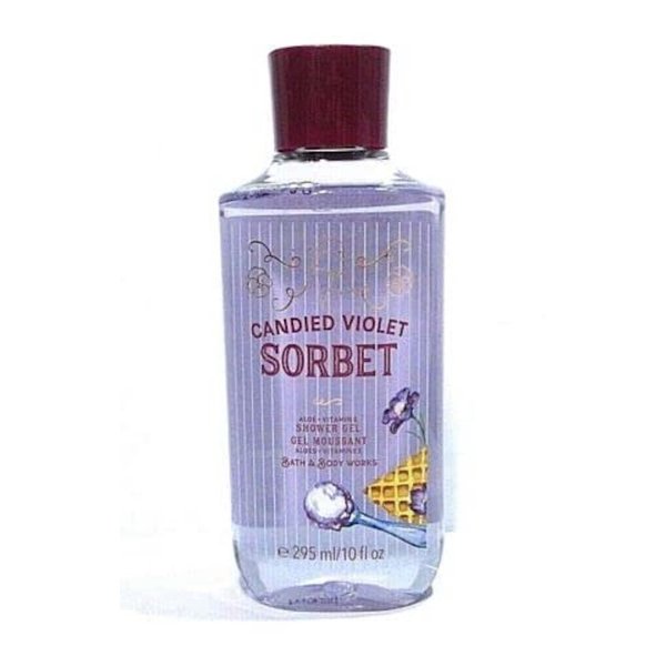 Bath & Body Works, Signature Collection Candied Violet Sorbet Shower Gel, 10 Ounce (Candied Violet Sorbet)