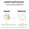 Epielle Moisturizing Hand & Foot Masks (Glove & Socks 12pk) for Dry Hand, Dry & Cracked Heel Spa Masks Sunflower Seed Oil + Avocado Oil + Vitamin E,Mothers Day Gifts