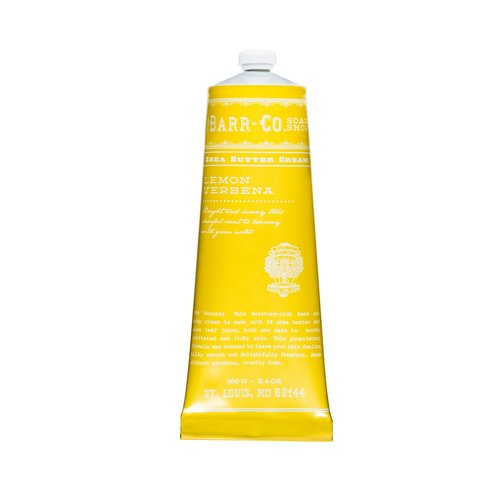 BARR-CO. Soap Shop Hand Cream Lemon Verbena, Tangy Citrus Scent with Grounding Herbs, Hand Cream for Dry & Cracked Hands, Shea Butter Cream, 3.4 fl oz