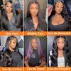 REMEEUBEAUTY 26 Inch 13x6 Straight Lace Front Wigs Human Hair 180 Density Pre Plucked with Baby Hair HD Transparent Lace Front Wigs Human Hair Wigs for Women Glueless Lace Frontal Wigs