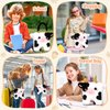 CatchCute Cow Plush Bag Kids Crossbody Bag for Kids, Plush Handbag Tote Bag with Adjustable Strap,Soft Plush Cow Stuffed Purse with Zipper,Coin Pouch Accessories for Toddlers Kids