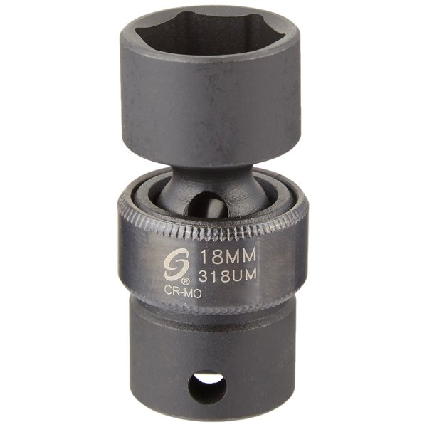 Sunex 318um 3/8-Inch Drive 18-Mm Universal Impact Socket