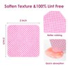 Pink Lint Free Wipes, BORNBYME 300 PCS Super Absorbent Soft Nail Wipes Gel Pads for Nail Remover, Nail Clean, Nail Prep, Eyelash Extensions Remover, Cleaning Glue, Cleaning Brush