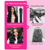 DACHIC 30 Inch Body Wave Lace Front Wigs Human Hair Pre Plucked 13x6 HD Transparent Frontal Human Hair Wigs for Women 250% Density Body Wave Glueless Lace Wigs Human Hair with Baby Hair Natural Black