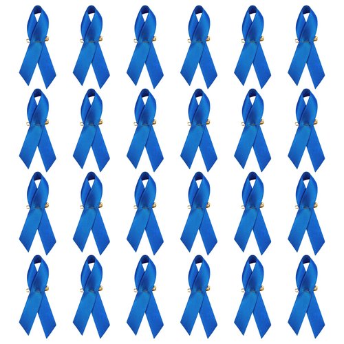 arricraft 100 Pcs Ribbons Satin Pins, Safty Pins Reusable Domestic Violence Overdose Pancreatic Cancer Alzheimer’s Awareness Lapel Pins, Love Ribbons with Safety Pins for Charity Event Supplies