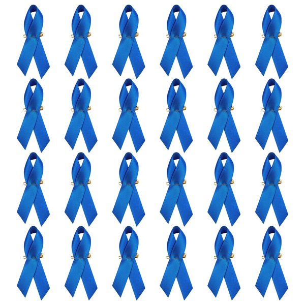 arricraft 100 Pcs Ribbons Satin Pins, Safty Pins Reusable Domestic Violence Overdose Pancreatic Cancer Alzheimer’s Awareness Lapel Pins, Love Ribbons with Safety Pins for Charity Event Supplies