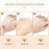 3 Pcs Orange Exfoliating Gel Scrub Face Body Skin Peeling Gel Face Scrub Deep Cleansing Moisturizing Facial Exfoliator 50g