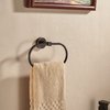BigBig Home Bronze Towel Ring, Bathroom Towel Holder, Bath Oil Rubbed Hand Towel Rack Hanger Wall Mounted Farmhouse