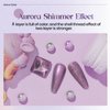 MIZHSE Pearl Gel Nail Polish, Shimmer Mermaid Nail Gel Glitter Drawing Soak Off UV Gel for Nail Salon Home DIY Manicure Use