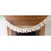 iiCheerful Happy Birthday Banner Birthday Party Supplies Garland Decorations Birthday Signs Nursery Hanging Decor (White)