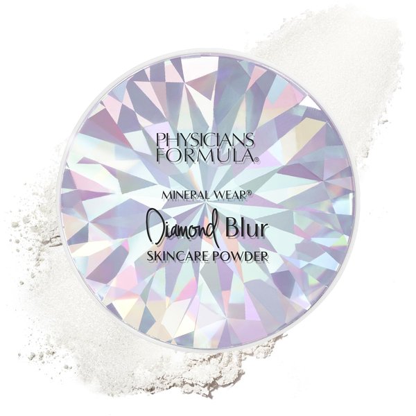 Physicians Formula Mineral Wear®Diamond Blur Skincare Cushion Powder, Blurring & Pore Diffusing Long Lasting Matte Finish Face Powder, Talc-Free- Translucent