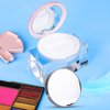 Mabor 2pcs Loose Powder Containers Powder for Women Girls Empty Face Powder Compact Powder Puff Container with Mirror Empty Reusable Powder Case