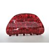 Generic Red colorful glitter marbled hair claw clip