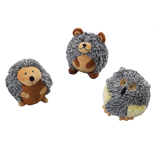 Ethical Pet Butterballs Dog Toy, 4-Inch, Forest, Assorted for All Breed Sizes