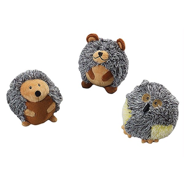 Ethical Pet Butterballs Dog Toy, 4-Inch, Forest, Assorted for All Breed Sizes