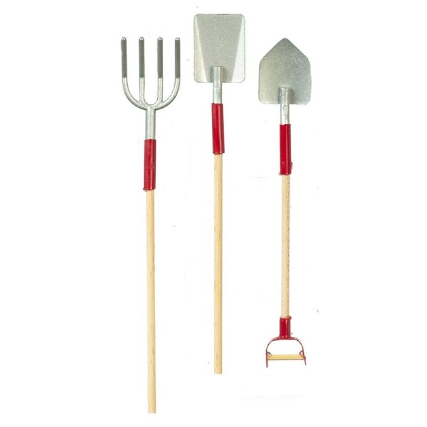 Dollhouse Miniature 1:12 Scale 3 Pc Garden Tools Set #Ma1034