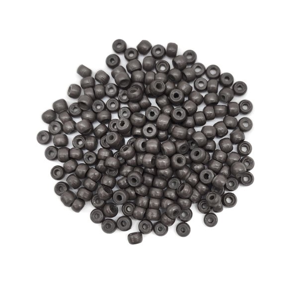 Medsuo 200pcs Silicone Lined Nano Rings Beads Links for Nano Tip Hair Extensions Nano Beads 3.0mm(OD) 1.0mm(ID) 2.0mm(L) 5 Color Optional - Dark Brown