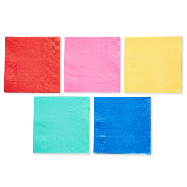 American Greetings Rainbow Party Supplies for Graduation, Birthdays and All Occasions, Multicolor Lunch Napkins (50-Count)