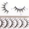 Veleasha Manga Lashes Natural Look 3D False Eyelashes 6 Pairs Pack Wispy & Lightweight Anime Lashes (9-13mm)