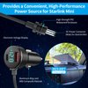 Power DC Cable for Starlink Mini, 3 in 1 Car Charger DC 10 FT Cord Cigarette Lighter Charger Adapter 12.8V-24V with Digital Display, Durable USB C PD and USB A Ports for Trucks Cars Buses Boats Ships