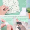 TaoBary 120 Pieces Adhesive Plastic Sticky Clips White Reusable Removable Poster Wall Clips Hanging Bulletin Board for Home Office