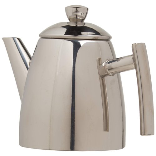 Frieling USA 18/8 Stainless Steel Teapot with Infuser, Tea Warmer with Teapot Infuser for Loose Tea, 14 Ounces