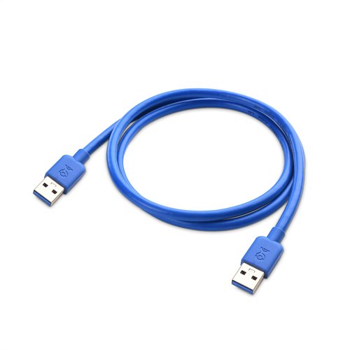 Cable Matters 2-Pack USB 3.0 Cable 3ft, USB to USB Cable/USB A to USB A Cable/Male to Male USB Cord/Double USB Cord in Blue