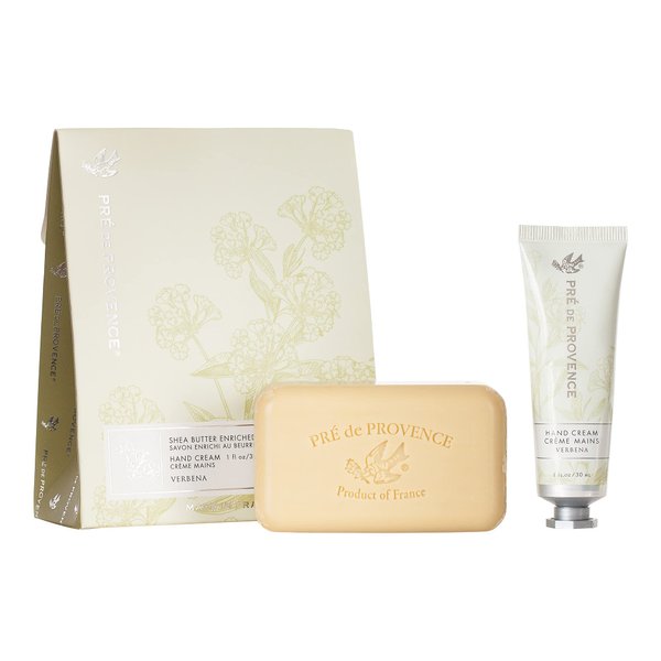 Pre de Provence Gift Set Collection 150 Gram Soap Bar & 1 fl oz Hand Cream, Verbena