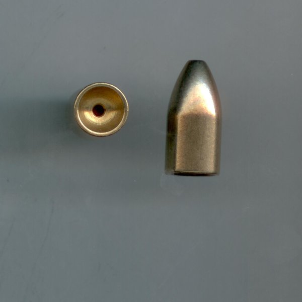 S & J's TACKLE BOX 1/4oz Brass Bullet SINKERS, 10 PER Pack