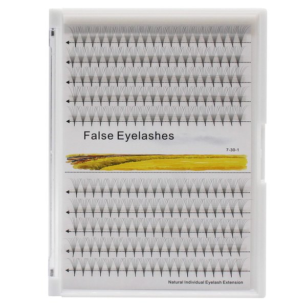 Vayator 6D 200 Fans D Curl Premade Russian Volume Fans Eyelashes Long Stem Lash Pre made Eyelash Extensions Supplies (10mm)
