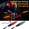 SKARORING Motorcycle Turn Signals LED, Motorcycle Blinkers LED Flowing Light, Motorcycle Blinkers Brake Light, LED Turn Signals With Brake Lights, Motorcycle Front Turn Signal Light 12V（4-Pack）