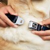 Dog Collar Seatbelt Buckle Galaxy Swirl Shining Stars 18 to 32 Inches 1.5 Inch Wide