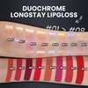 CHARMACY Multichrome Double Head Non-Stick Lip Gloss, Metallic Colourful Lip Glaze, Anti-transfer, Long Lasting Waterproof Liquid Lipstick Makeup (#08)