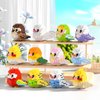 HJPLPXH Parrots Micro Mini Building Block Sets Birthday Gift for Kids, Animals Buildling Model Kits, Mini Bricks Birds Series Toys for Kids（12 Boxes）