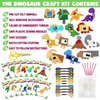 CiyvoLyeen Dinosaur Sewing Craft Kit DIY Kids Craft and Sew Set for Girls and Boys Educational Beginners Sewing Stuffed Animal Felt Plush Ornaments Set of 14 Sewing Kits for Kids Age 8 9 10 11 12