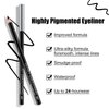 Apooliy 12Pcs Waterproof Black Eyeliner Pencil Set,Eyebrow Pencil,Long-Lasting Brow Pen,Eye Liners Pen,Makeup Pen