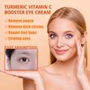 Turmeric + Vitamin C Booster Eye Cream, Brightening and Hydrating Eye Cream, Dark Circle Relief, Elasticity Treatment, Gentle Anti-Aging & Anti-Wrinkle Care
