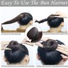 KKTOCHVC Women Bun Dancer Hair net Ballet Dance Skating Bun Cover Elastic Band Hair Nets for Bun (5pcs)(black)
