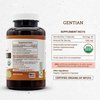 Secrets of the Tribe Gentian USDA Organic 120 Capsules, 1000 mg, Responsibly farmed Organic Gentian (Gentiana Lutea) Dried Root (120 Capsules)