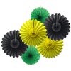 Hello Jamaica Party Fan Collection (6 assorted fans)